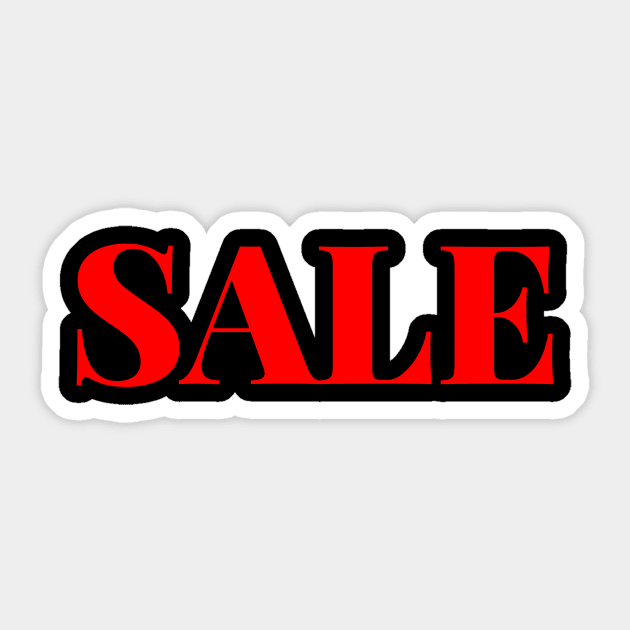 Sale funny T-shirt Sticker by Mandz11